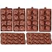 6 Pack Silicone Baking Molds, Dinosaur Mold Forest Theme Animal Mould with Shape of Dinosaur,Bear,Lion,Bee,Butterfly Etc, Food Grade Kid Molds for Cake Candy Chocolate Jelly Ice Cube Small Soap Making