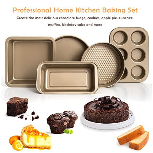 Moss-Stone-5-Piece-Baking-Pans-Set-Carbon-Steel-Non-Stick-PTFE-Coating-Oven-Safe-Baking-Sheet-Set-Bakeware-Set-With-Heat-Red-Glove-Cookie-Sheets-For-Baking-Nonstick-Set Moss Stone 5 Piece Baking Pans Set Carbon Steel Non Stick PTFE Coating Oven Safe Baking Sheet Set Bakeware Set With Heat Red Glove Cookie Sheets For Baking Nonstick Set