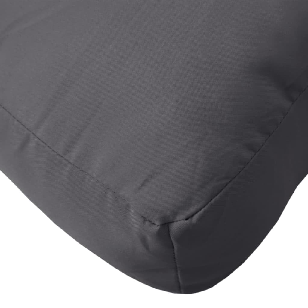 vidaXL Lot de 3 Coussins de Palette, Coussins de Siège de Salon, Coussins de Canapé de Jardin, Coussins de Chaise Extérieur, Anthracite Tissu Oxford