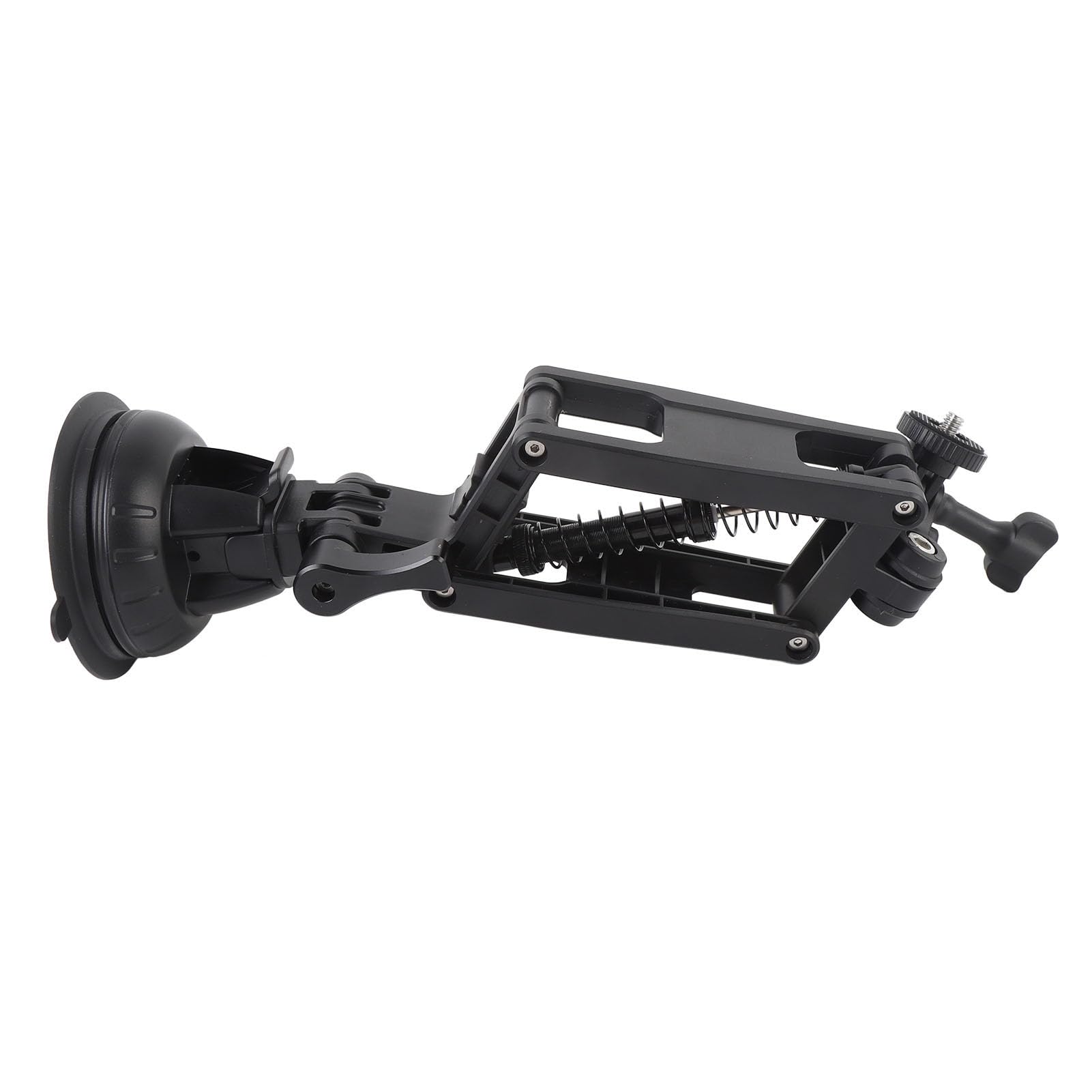 Jiawu Soporte de Coche con Ventosa Ajustable para Cámaras 3 Action 5 Pro X3 X4 - Soporte de Ventosa para Coche Resistente y Ligero - Ideal para Buscadores de Aventuras, ABS/aleación de Aluminio