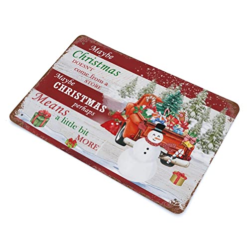 Maybe Christmas Doesn't Come from A Store plaque en métal résistante - 3