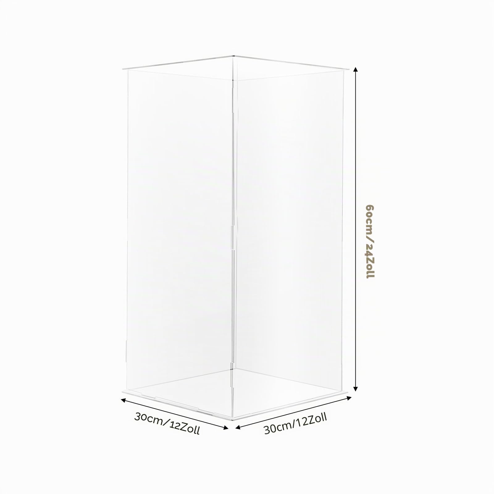 Acryl Vitrine, Schaukasten Display Vitrinen Display Case, Aufbewahrungsbox Staubschutz für Kollektion Lego, Figuren, Modell, große Präsentationsbox -(30x30x60 cm)