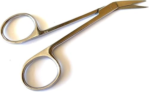 Miniatura 2 de Ostomy Medical Vendaje Bolsa Bolsa Bolsa Blunt Punta Redonda Mini Curva 4.5" Tijeras Cortador