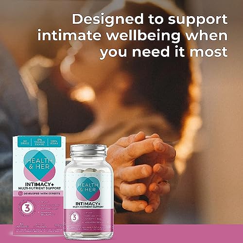 Health & Her Intimacy+ Female Libido Booster For Women - Multi-Nutrient Support - Boost Libido Women - Women Libido Booster - Contains Maca Root And Tribulus - 1 Month Supply - 60 Vegan Tablets #TOP3