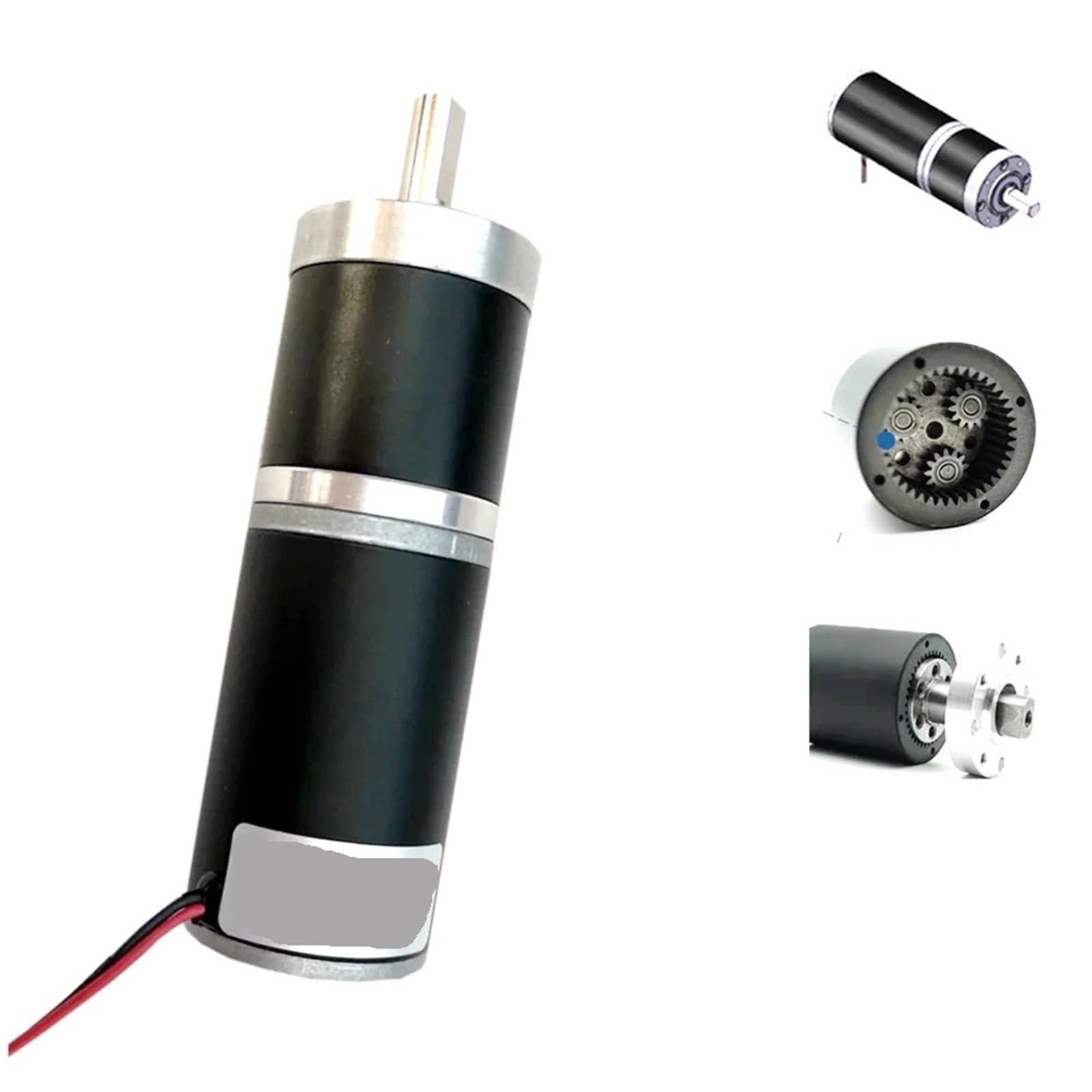 GNQUKEBWH 36MM Balanced Vehicle Car Planetary Deceleration DC 12V 24V Brush Motor(36ZYT-2457 24V,1 Ratio 5.18)
