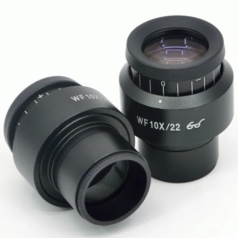 2 sztuki dopasowania WF10X/22 okulary szerokopolowe średnica 30 mm mocowanie mikroskopu akcesoria do lornetki trójkularowe mikroskop stereo (2 szt. czarne)
