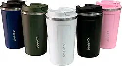 Copo Térmico 510ml Inox com Tampa Vedada | Isolamento a Vácuo | Anti-Vazamento | Mantém Bebidas Quentes e Frias | Ideal para Café, Chá e Cerveja