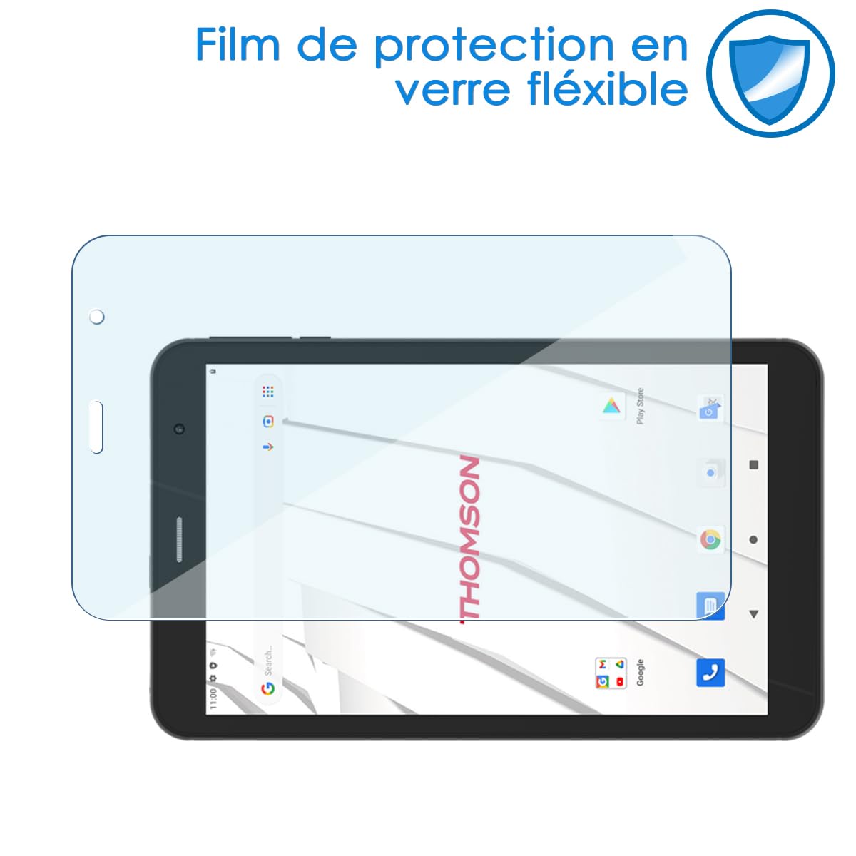 Protection écran Karylax En Verre Flexible 9H Pour TCL Tab 8V – Anti-rayures, 0,2mm, Sans Bulle