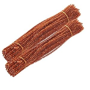 Caryko Guirlande Creative Arts chenille tiges 6 mm x 30,5 cm, Lot de 200 bronze