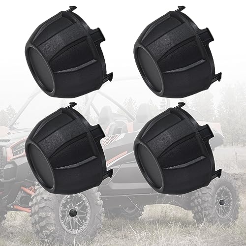 KEMIMOTO Tire Wheel Hub Caps Compatible with Kawasaki Teryx KRX 1000 2020-2023 2024 Black Dust Wheel Center Hub Cap Covers 4PCS Tire Rim Replace OEM 11065-1341 Accessories