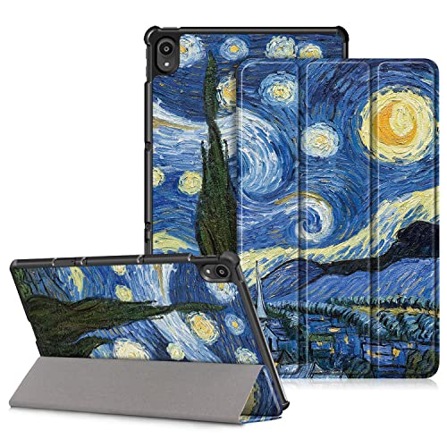 DINGGUAGUA Funda para Lenovo Tab P11 (TB-J606) / P11 Plus (TB-J616) 11" 2021,Ultra Delgado PU Carcasa con Función de Soporte y Auto Estela/Sueño,Estrellado Cover