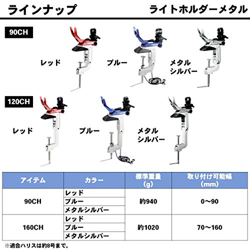 ダイワ(Daiwa) ロッドホルダー ライトホルダーメタル 160CH メタルシルバー 5枚目