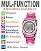 T TICCI Kids Digital 8 Alarm Vibrating Watch Medication Reminder Potty Urinary Training Vibration Pill Alert Vibra Medical Reminder for Children (Pink Camouflage)