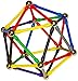 Mega Magz, 130-Piece Magnetic Construction Set - 66 bars and 64 balls