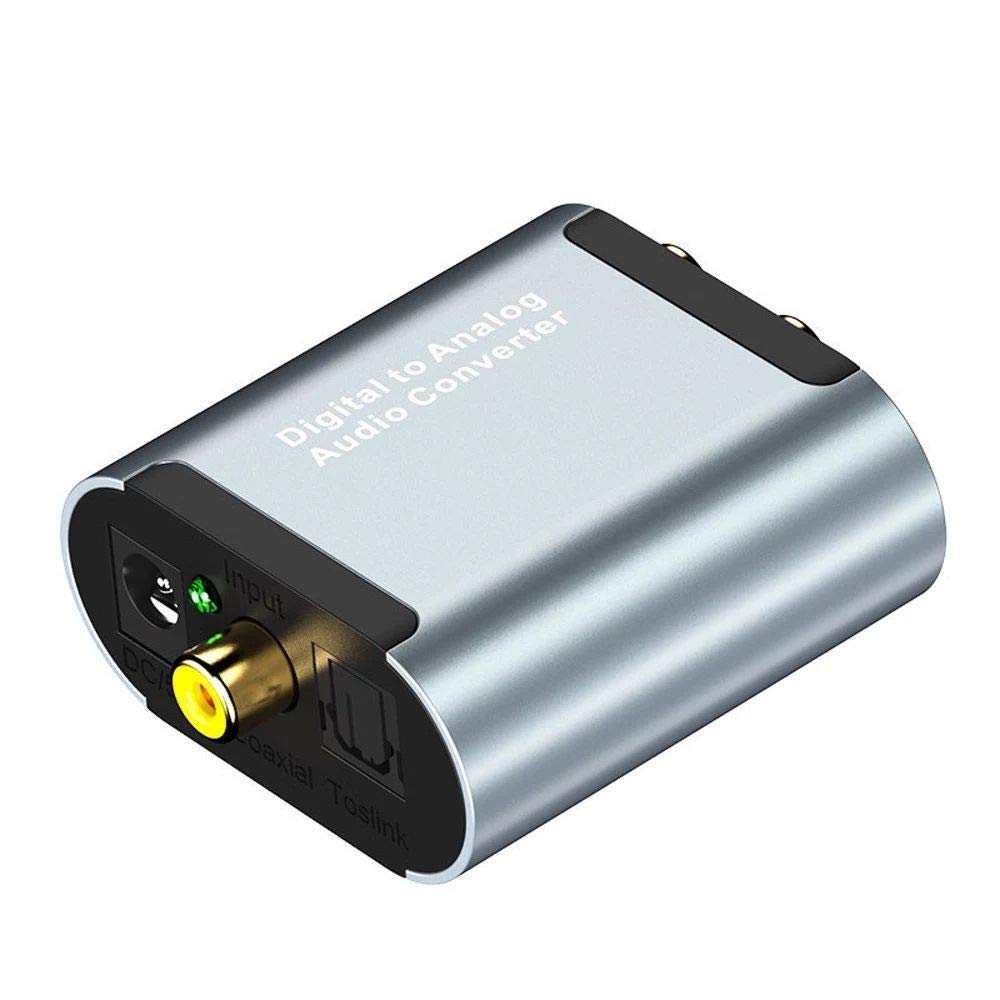 /G Convertisseur Audio numérique-analogique Fibre coaxiale vers simulateur avec Adaptateur de décodeur Haute définition à Trou Audio 3.5mm