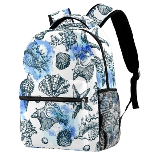 Sac à dos d'école pour adolescentes et garçons avec imprimé pois aquarelle multicolore