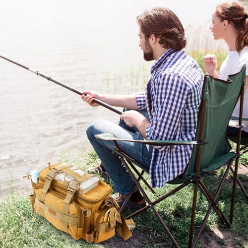 Bolsa para equipo de pesca con 3 bandejas, bolsa blanda con correa de hombro miniatura 5