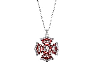 Firefighter Pride Charm Necklace: A Radiant Symbol of Bravery and Sacrifice