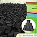 10 Pieces Foam Pit Blocks Foam Pit Cubes Trampoline Blocks Padding for Gymnastics Parkour Courses Trampoline Arenas BMX, Charcoal Gray