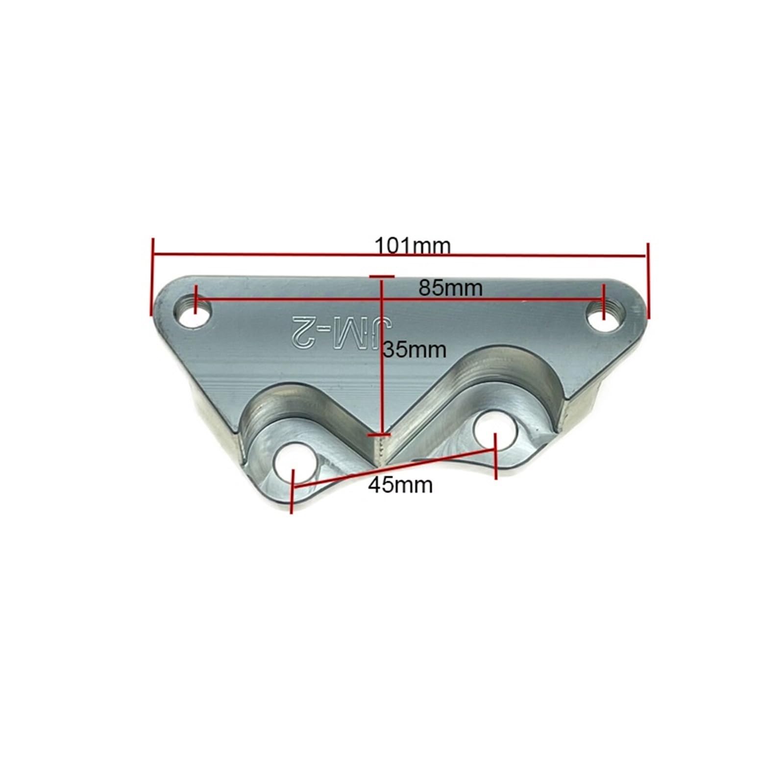 étrier de Frein Adaptateur de Support d'étrier de Moto pour Honda Dio AF18 AF25 AF28 AF34 AF35 RPM Adelin Frando Radial 160 190 200 mm(1pcs Accelerator)