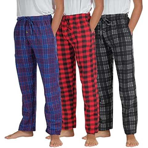 Real Essentials Boys' Fleece Plush Pajama Pants Cover