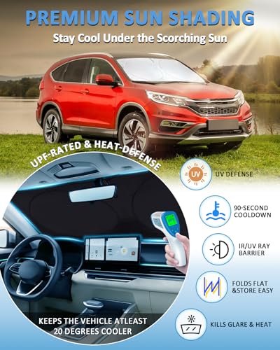 Image of Windshield Sun Shade for Honda CRV 2023-2025 2026 Sun Visor Cover