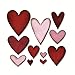 Produktbild Sizzix Bigz Schablone 660233, Heartfelt von Tim Holtz, eine Größe, ABS Plastic, CARB Compliant Wood, Steel-Rule Blade, Long Lasting Ejection Foam, Black, 5.4cm x 4.8cm - 1.3cm x 1.3cm