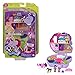 Polly Pocket Coffret Univers Concours Hippique, mini-figurines Polly, une amie et 2 chevaux, surprises incluses, jouet pour enfant, GTN14