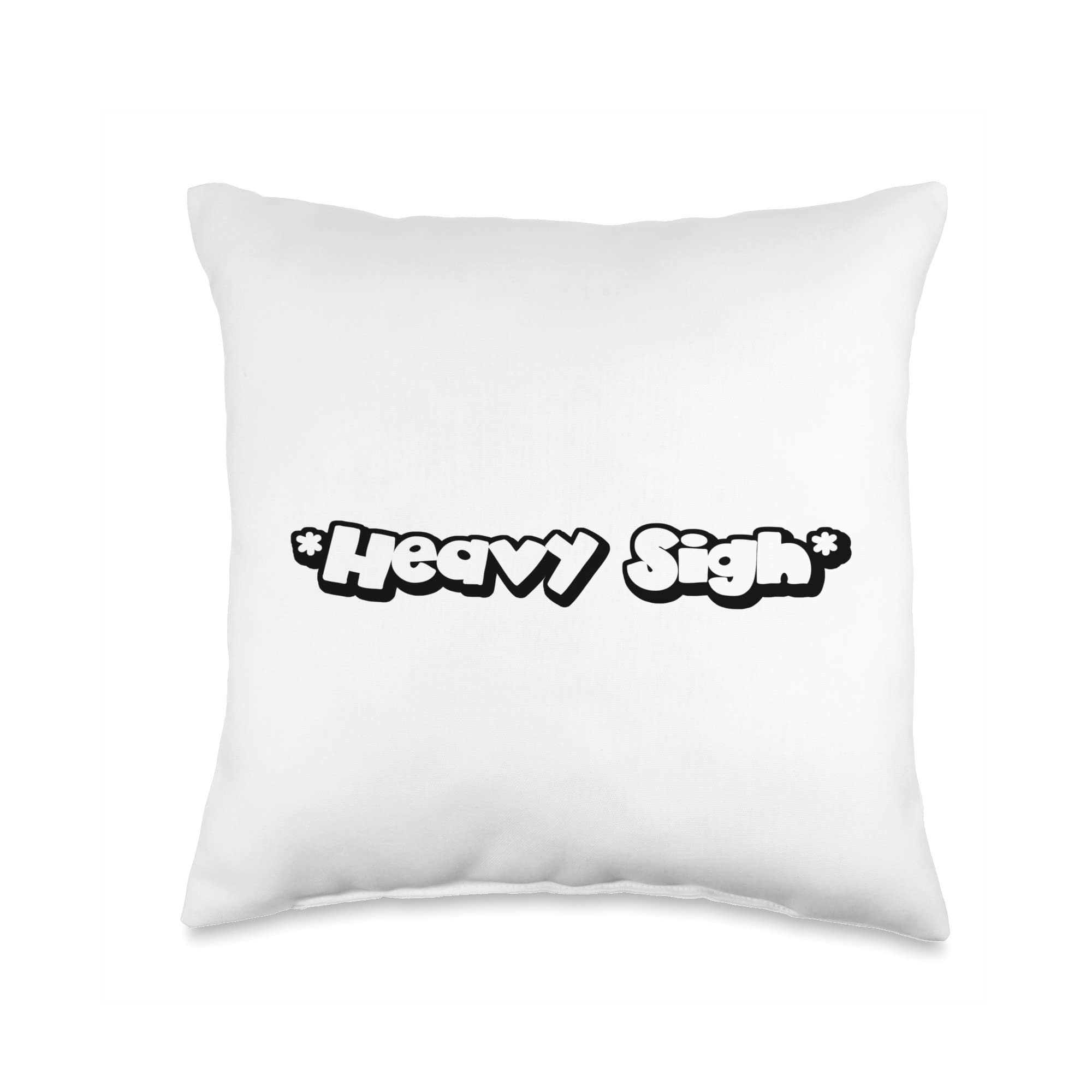 Amazon.com: Heavy Sigh In Asterisks Throw Pillow : Home & Kitchen