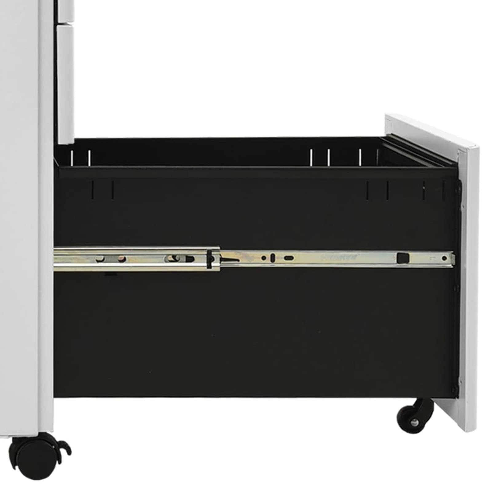ZEYUAN Schedario Mobile Grigio Chiaro 30x45x59 cm in Acciaio,Schedario,Schedario da Ufficio,Mobiletto per Documenti(SPU:335983)