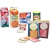 Melissa & Doug Freestanding Wooden Fresh Mart Grocery Store - Supermarket Pretend Play - FSC-Certified Materials & Fridge Groceries Play Food CartonsToy Groceries