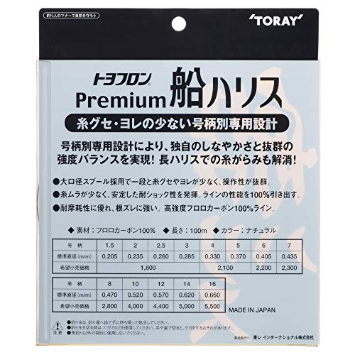 Línea de Pesca Fluorocarbono 100 m Natural miniatura 2