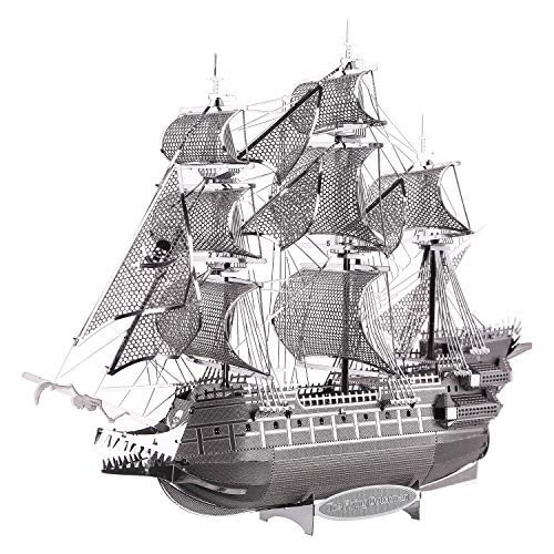 Piececool 3D Metal Model Kits - Stunning Flying Dutchman Ship 3D Metal Puzzle Kit For Adults - Premium 3D Model Building Kit For Hobbyists - Stainless Steel 3-D Jigsaw Puzzle With Simple Instructions #TOP10