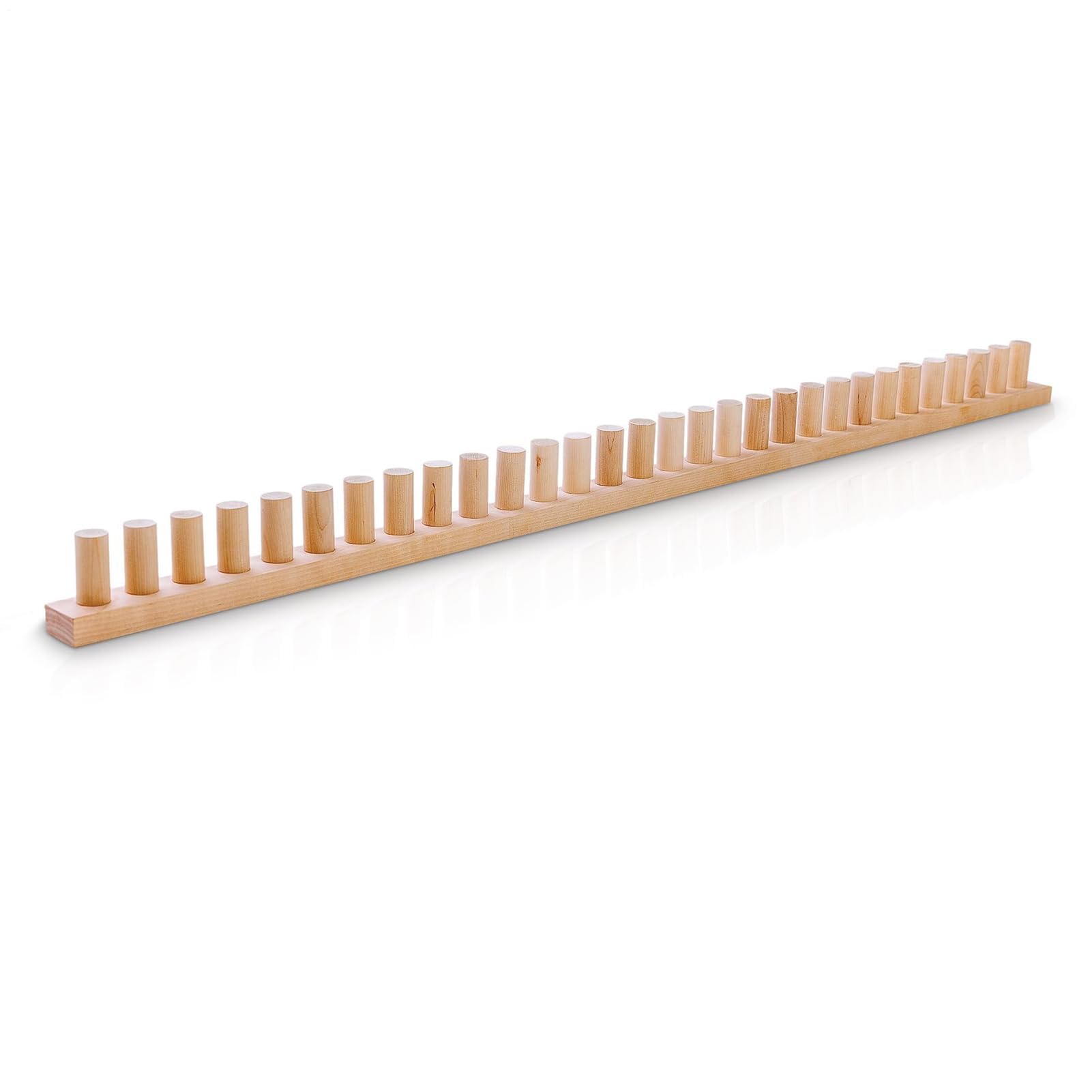 Métier à Tricoter épais, Cadre en Bois pour Tricoter des couvertures, des jetés, des Crochets, des Outils de Tricot à la Main, sans Aiguilles, pour débutantes et Femmes, 116,8 x 4