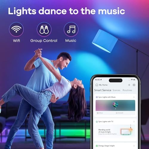 Linkind Matter Smart Light Bulbs, Work with Apple Home, Alexa, Siri, Google - 5