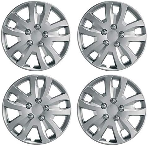 UKB4C 13" Set x 4 Silver Multi-Spoke Wheel Trims Hub Caps Covers Protectors