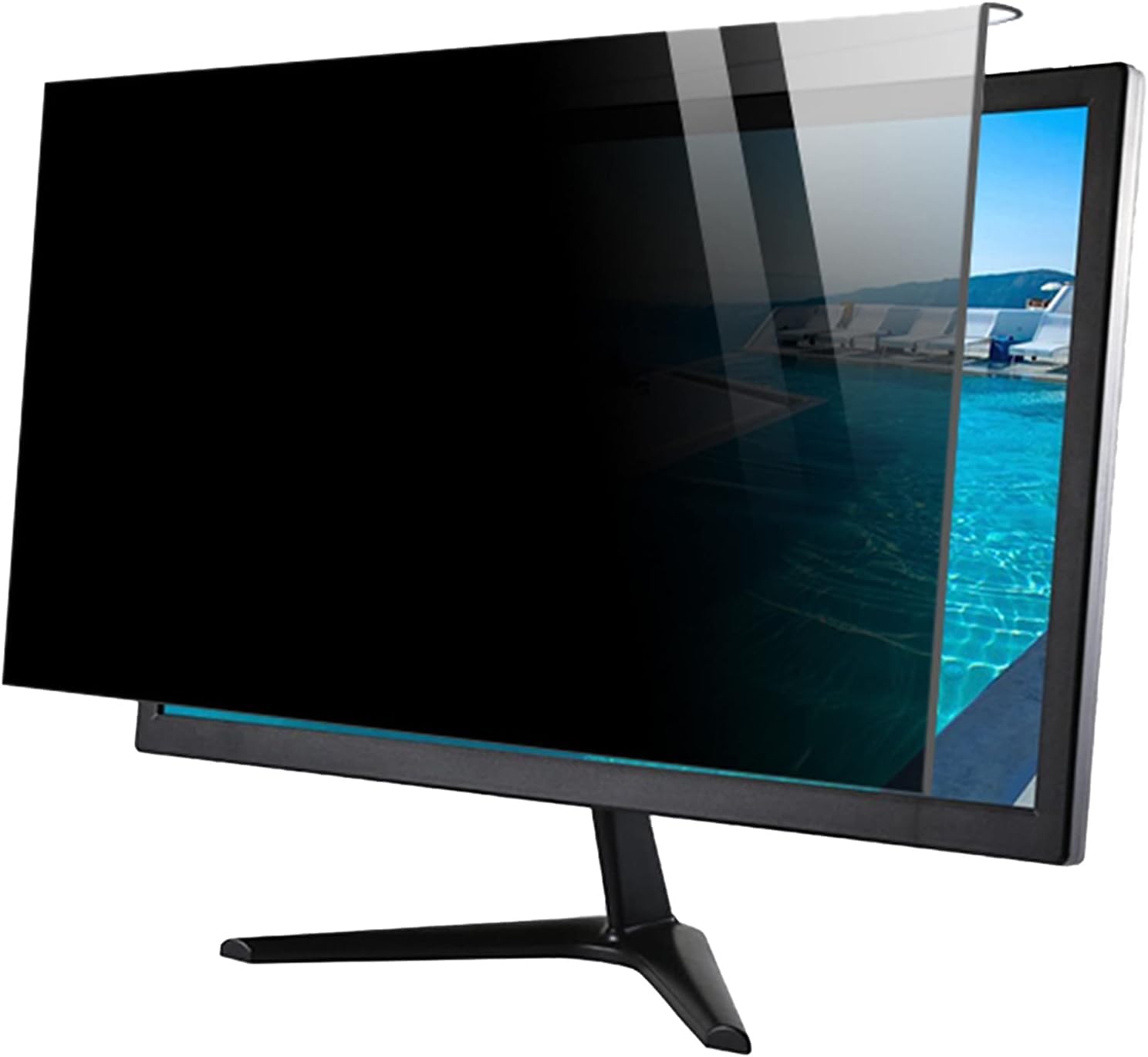 TBLOTYD Laptop Privacy Screen, Anti Glare Blue Light Eye Protection Hanging Acrylic Protective Film, 17-32 Inch, Suitable for Office,17in