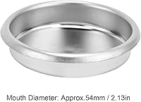 Vista 5 de Cesta de retrolavado, máquina de café de 2.126 in de acero inoxidable, filtro ciego de metal para Breville Sage8 Serie 870 Inserto a contracorriente