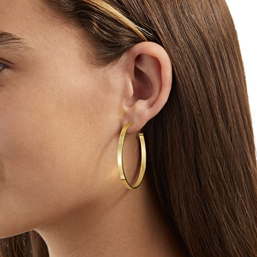 Image of Amazon Essentials 14K Gold Plated Square Edge Hoop