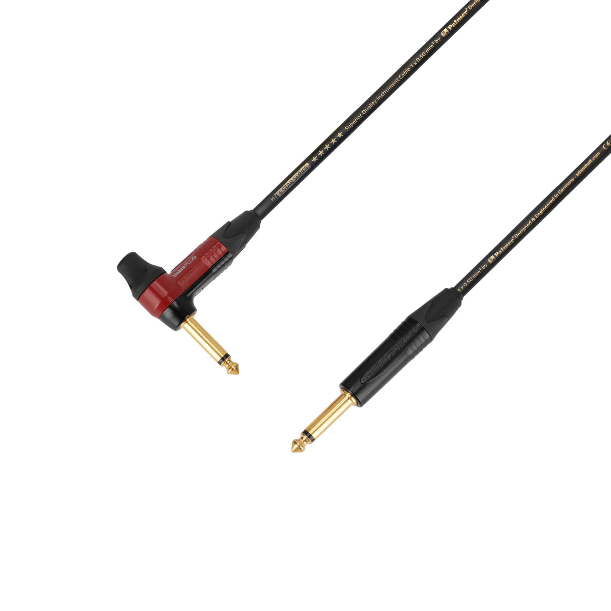 Adam Hall Cables 5 STAR IPR 0900 PALMER CABLE TIMBRE kabel do instrumentów | Palmer & Neutrik timbrePLUG wtyczka kątowa x jack TS | 9 m