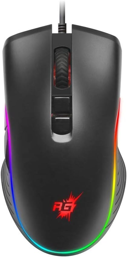 Redgear A-20 Wired Gaming Mouse with RGB and Upto 4800 dpi for Windows PC Gamers.
