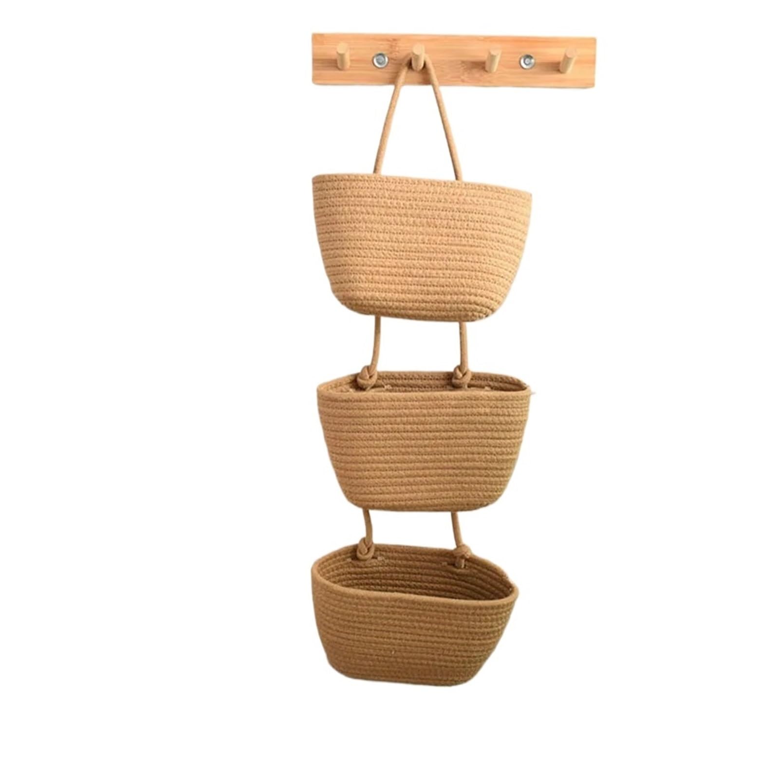MRKU Folding Laundry Basket Household Storage Hamper Wall Hanging Cotton Sundries Organizers Decoration Wall Tool