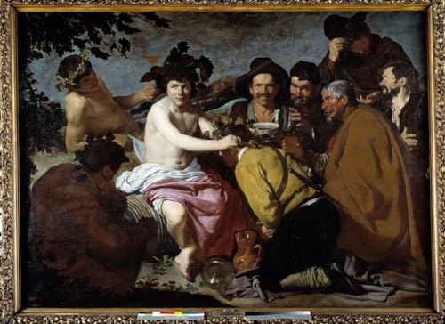 Peinture sur toile Bacchus Velazquez 60x90cm tableau decoration chambre