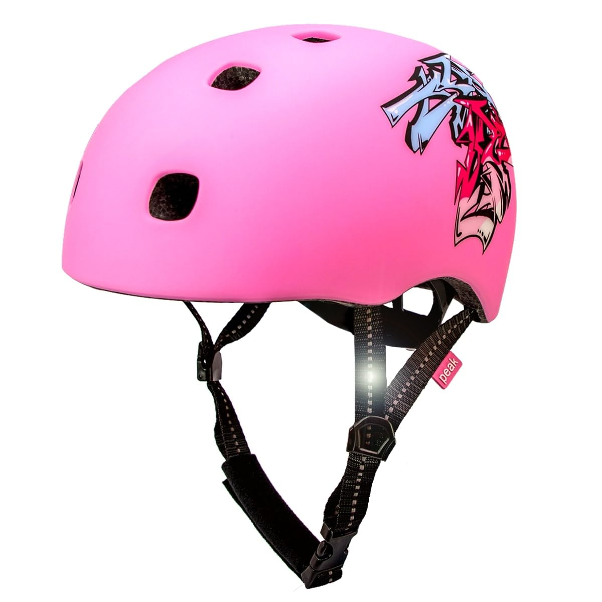 Crazy Safety Ramp Fahrradhelm | Helm Kinder für Fahrrad, Skateboard, Inlineskates und BMX-Rad | Fahrradhelm Damen Herren | Verstellbarer BMX Helm