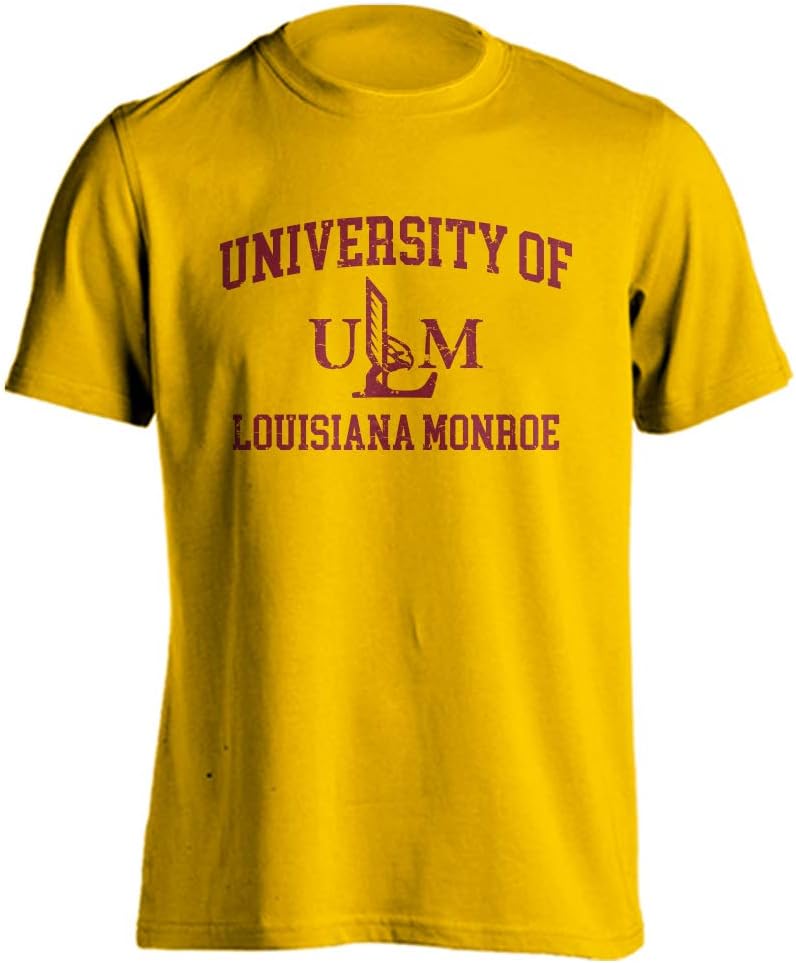 Louisiana Monroe Warhawks ULM Distressed Retro Logo T-Shirt