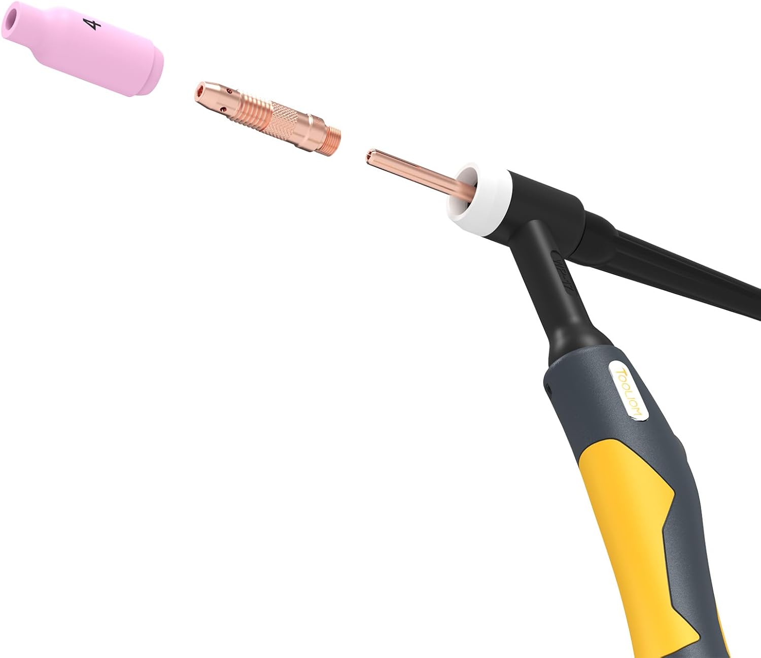TOOLIOM TIG Welding Torch Exact Fit for TL-200TP Pro Welding Machine，High Performance TIG Welding Gun Accessory