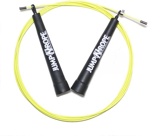 Cuerda de saltar de alambre de velocidad de campeón mundial # 1 mejor para entrenamiento cruzado y fitness funcional Tecnología patentada