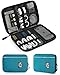 BAGSMART Travel Universal Cable Organizer Electronics Accessories Cases For Various USB, Phone, Charger and Cable, Dark Blue