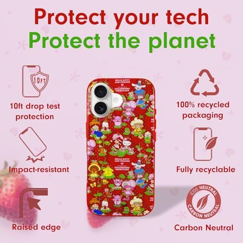 Sonix x Sanrio Case for iPhone 17 | Compatible with MagSafe | 10ft Drop Tested | Hello Kitty x Strawberry Shortcake
