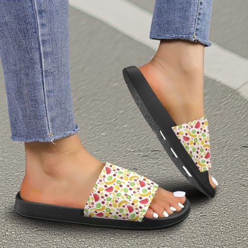 Micoklinlin Slide Sandals for Women Men Cute Rubber Slip-On Flip Flops Fashion Shower Yoga Pool Beach Waterproof Slippers4